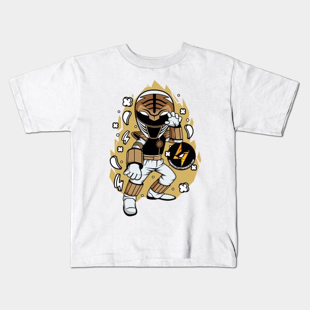 White Ranger Kids T-Shirt by Comic Collectors Guild 